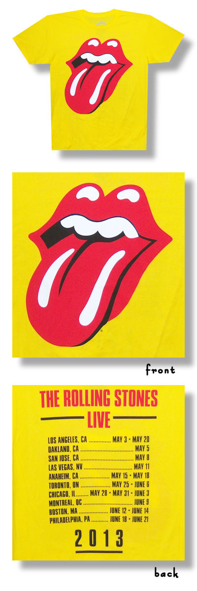 T-shirt Femme H&M The Rolling Stones 1975 US Tour - Taille S, Gris Vintage, Neuf Avec étiquette